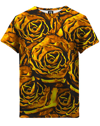 T-shirt Girl DR.CROW Gold Roses, DrCrow