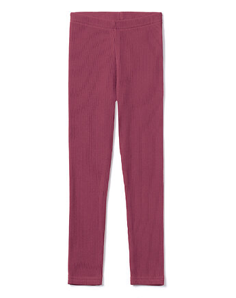 Legginsy dziecięce prążek ciemny róż, bubalove