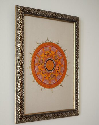 Obrazek orientalna mandala ORANGE, ka.linea