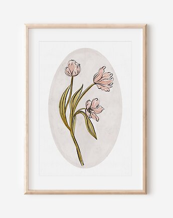 Plakat botaniczny - TULIPANY, Mint In Paper
