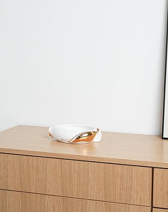 Porcelanowa patera, włoski design, lata 70, produkcja: Włochy, Przetwory design