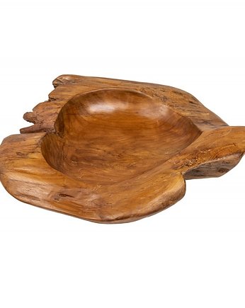 Misa teakowa Wood Plate II 30cm, drewniana, OKAZJE - Prezenty na 18 dla kolegi