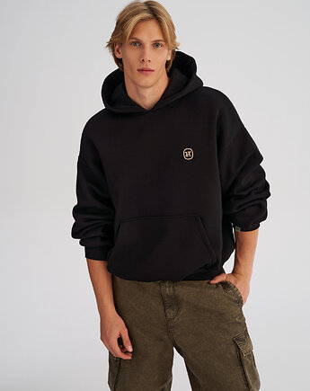 Bluza z kapturem PUFFA Black męska, HARP TEAM