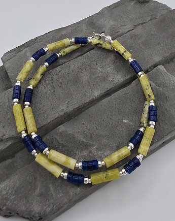 Lapis lazuli i żółty turkus, RayOfArt
