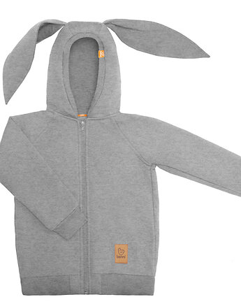 Bluza z uszami królika - szara, Benni
