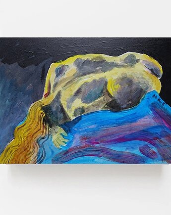 Kolorowy obraz  do salonu danae, alice oil on canvas