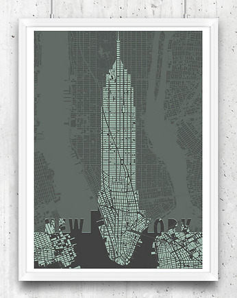 Plakat Nowy Jork - Empire State Building, minimalmill