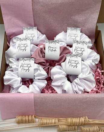 Wieczór Panieński Scrunchies z personalizacją, wu handmade
