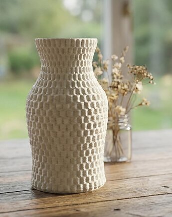 Wazon ceramiczny druk 3D Nowoczesny Minimalistyczny, na kwiaty, DEKORN