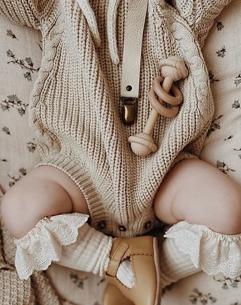 Drewniana grzechotka dla niemowlaka, OSOBY - Prezent dla dwulatka