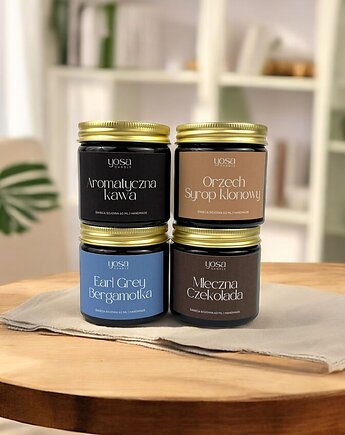 Zestaw Świec Sojowych 4x 60 ml, Yosa Candle
