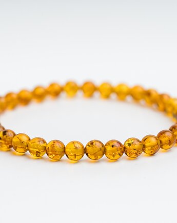 Bransoletka - na zamowienie, zapiecie srebrne, AmberMal