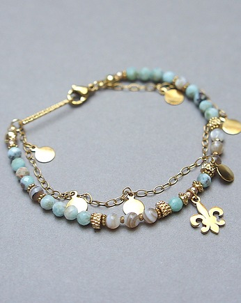 Larimar /bransoletka/ 09.02.26 - Szlachetna kolekcja, KiKa pracownia