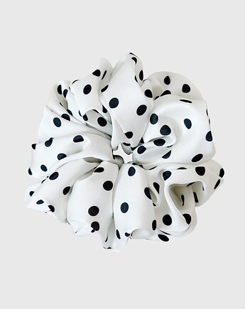 Gumka do włosów w groszki Scrunchie Maxi Dalmatino, Vintiss