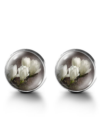 Kolczyki sztyfty - Magnolia, yenoo