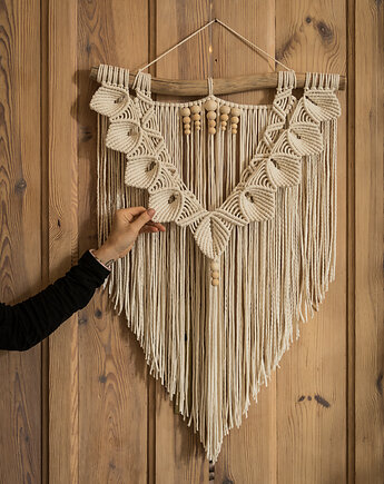 Makrama Pawne S kremowa, Poplecione Makramy