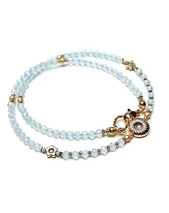 Topaz vol. 4 /choker/ naszyjnik -  Szlachetna kolekcja, KiKa pracownia