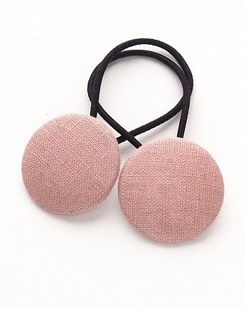 Gumki do włosów  Linen dusty pink, Momilio