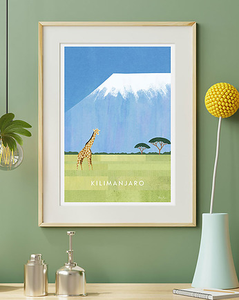 Kilimandżaro i safari - Tanzania - plakat fine art, minimalmill