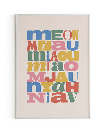 Miau - plakat B2 50x70, motyw