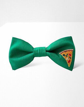 Mucha męska haftowana pizza zielona, Zdunetti