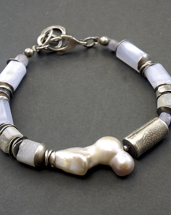 Bransa  chalcedon z perłą, inART