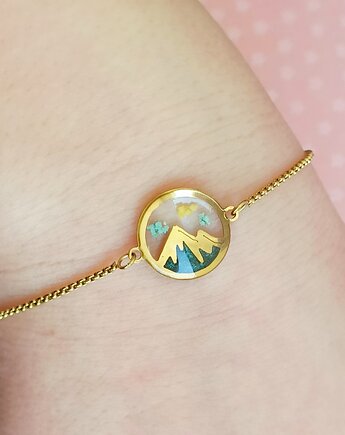 Bransoletka KWIECISTE GÓRY w żywicy, EkoCraft