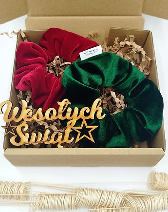 Zestaw prezentowy frotki Wesołych Świąt, wu handmade