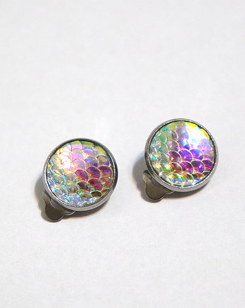 Klipsy - Łuski tęczowe, pastelowe - małe, yenoo