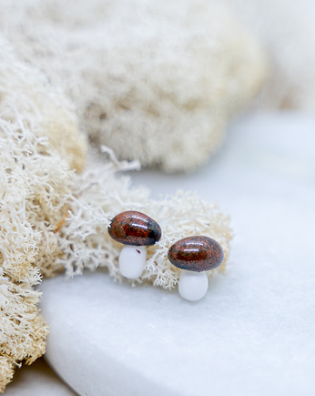 Kolczyki porcelanowe FUNGI, rękoczyny