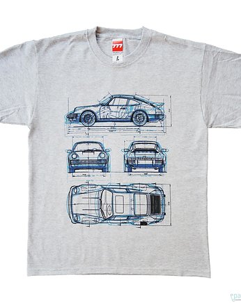 koszulka PORSCHE 911 GRAY tshirt, 777 Tshirts
