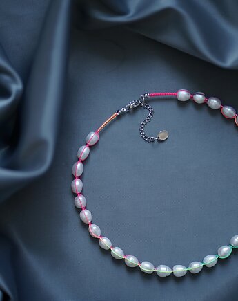 Naszyjnik pleciony z pereł naturalnych - SADVA, ZY.JEWELLERY