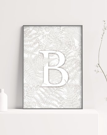 Plakat Z Literą 30x40 cm Personalizowany, Patternosophy