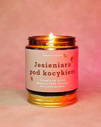 Świeczka sojowa Jesieniara pod kocykiem, SOy