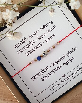 Bransoletka TALIZMAN, LEI handmade 