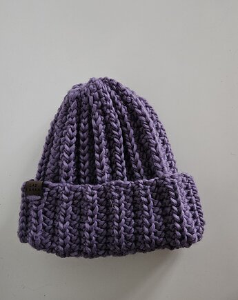 Czapka wełniana w kolorze lawendowym, Las i Łąka