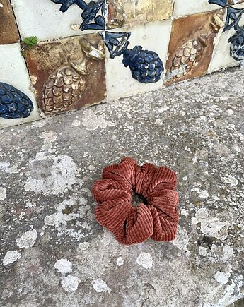 Sztruksowa scrunchie Copper, Volie Line