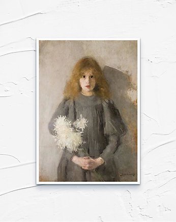 Kartka Premium - ... z chryzantemami, Boznańska, Galeria LueLue