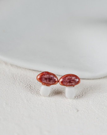 Kolczyki porcelanowe FUNGI, rękoczyny