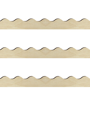 Listwa Ścienna z Drewna FALBANKA do Mebli 3SZT Dekoracja do Pokoju Dziecka, smxdsgn