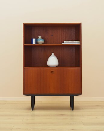Regał tekowy, duński design, lata 70, produkcja: Dania, Przetwory design