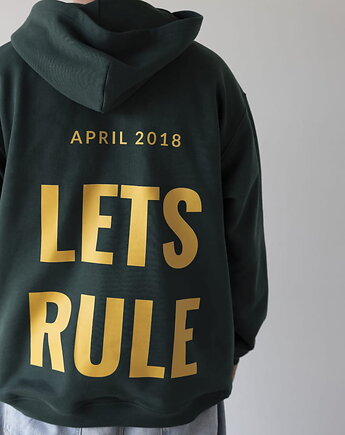 Bluza z kapturem OVERSIZE Flow Green (z nadrukiem), LUKANI wear