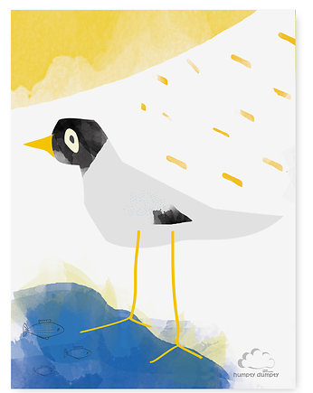 Plakat /grafika dziecięca White Bird, HUMPTY DUMPTY ROOM DECORATION