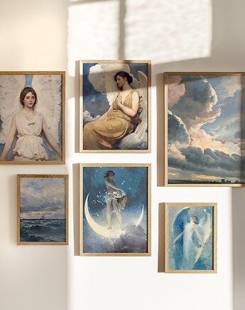 Zestaw Plakatów Vintage Angels A4 A3, Storelia