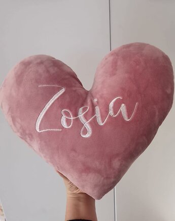 Poduszka personalizowana - serce (kolory), Little Angels