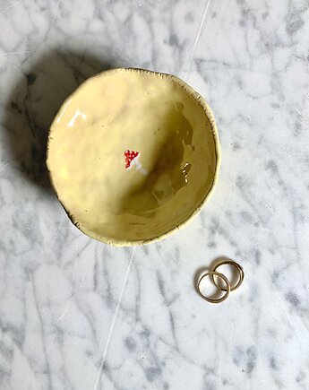 Ceramiczna Miseczka na Biżuterię Masełko z Muchomorem, Maison Fragile