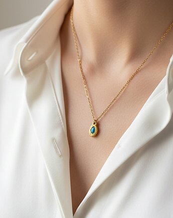 Naszyjnik z Błękitnym Opalem, TulipBIJOU