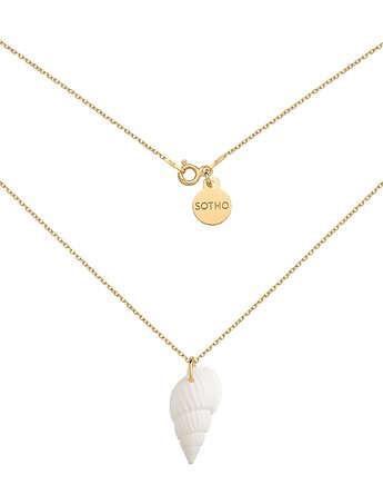 Złoty naszyjnik z białą muszelką, SOTHO