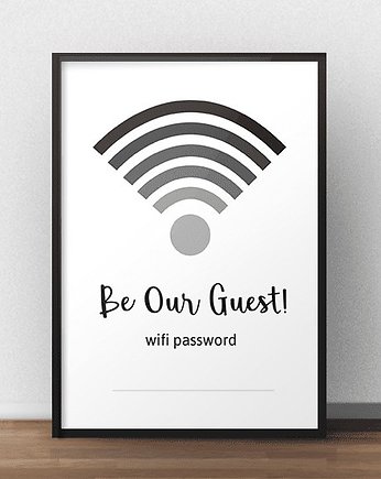 Plakat na ścianę "Be our guest", scandiposter