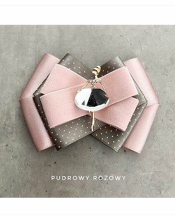 Delikatna  Brosza  z Damą w stylu francuskim NEW, Pudrowy Różowy